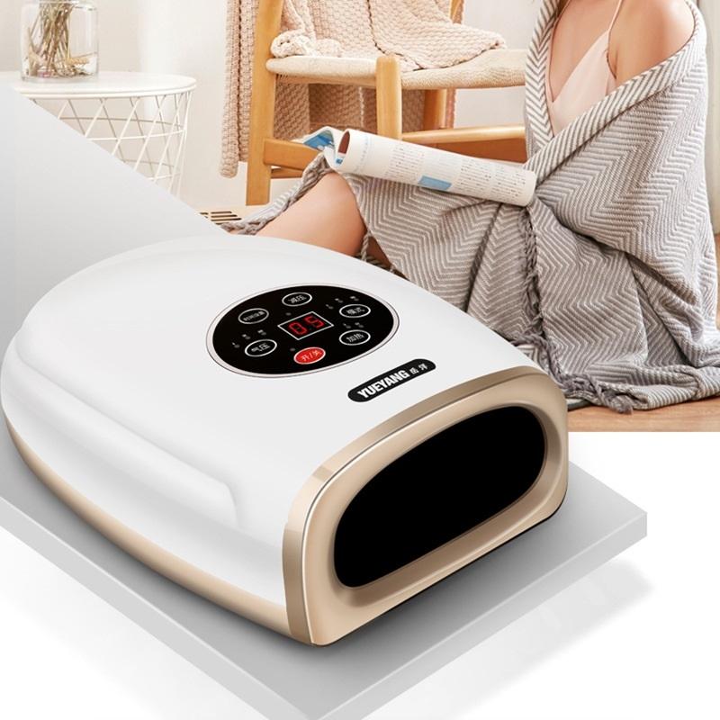 Hand Finger Joint Massager Wrist Palm Physiotherapy Mouse Meridian Acupoint Plug Amber Gold - Pearl Black