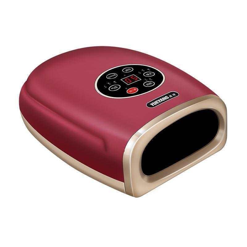 Hand Finger Joint Massager Wrist Palm Physiotherapy Mouse Meridian Acupoint Plug Amber Gold - Pearl Black