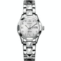 Stylish Waterproof Luminous Women Automatic Watch - 8813 - Silver White