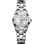 Stylish Waterproof Luminous Women Automatic Watch - 8813 - Silver White