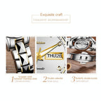 Stylish Waterproof Luminous Women Automatic Watch - 8813 - Silver White
