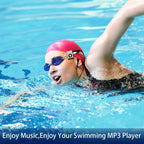 Waterproof Mp3 Player For Swimming & Diving 8Gb Memory Fm Radio Clip & Earphones - Gold