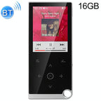 2.4 Inch Touch Mp4 / Mp3 Player 16Gb Memory Bluetooth E Book Alarm Timer - Silver Grey
