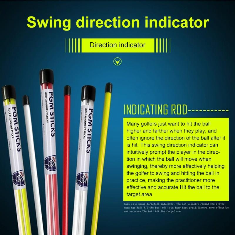 2-pack Golf Alignment Sticks for Accurate Ball Direction - Red Fiberglass - White With Package