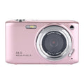 Portable 16X Zoom Hd Digital Camera With 2.88 Ips Screen - Rose Pink