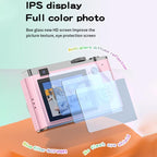 Retro Kids Camera With Dual-Lens 4K Hd Ccd - 2.4 Inch - Pink
