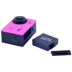 Waterproof 4k Action Camera for Cycling and Diving - Yellow