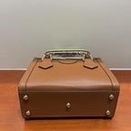 Versatile Cowhide Shoulder Bag for All Occasions - Brown