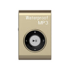 Waterproof Mp3 Player For Swimming & Diving 8Gb Memory Fm Radio Clip & Earphones - Orange