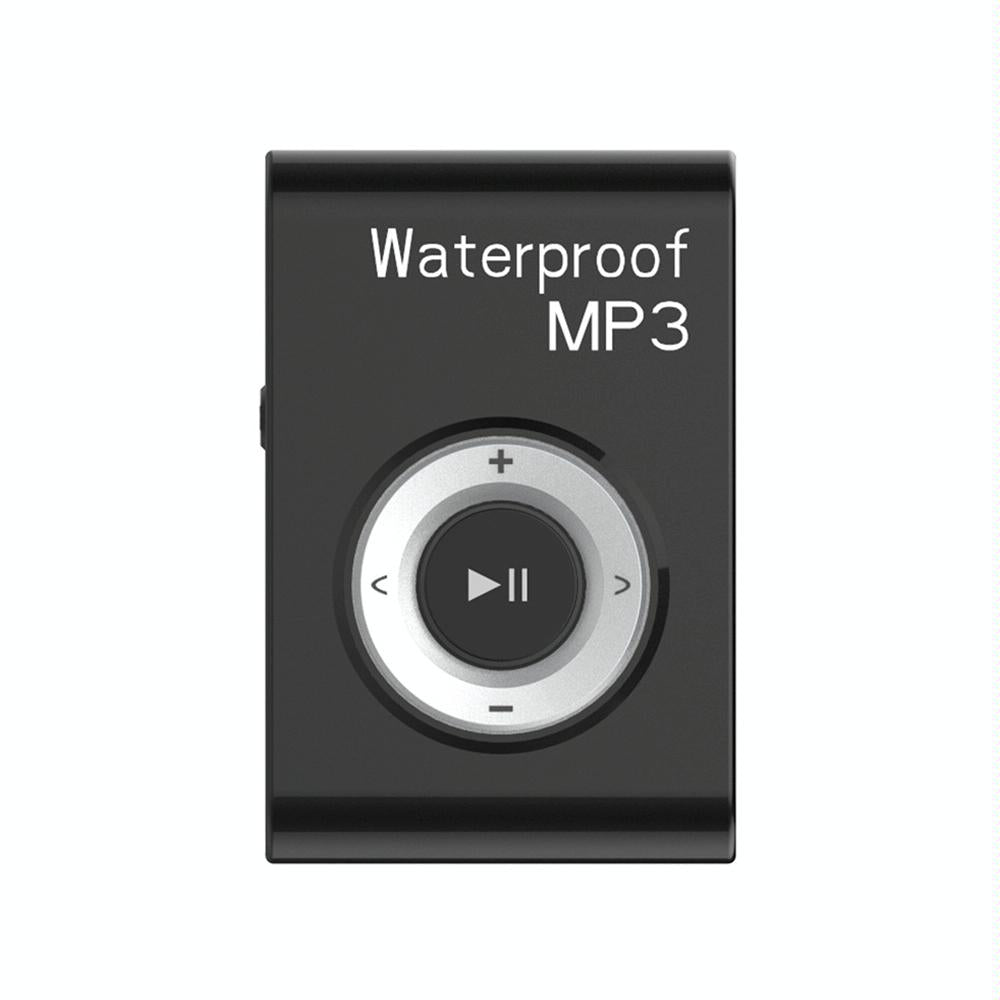 Waterproof Mp3 Player For Swimming & Diving 8Gb Memory Fm Radio Clip & Earphones - Orange
