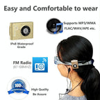 Waterproof Mp3 Player For Swimming & Diving 8Gb Memory Fm Radio Clip & Earphones - Orange