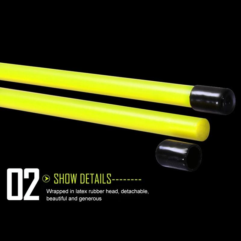 2-pack Golf Alignment Sticks for Accurate Ball Direction - Red Fiberglass - Yellow No Package