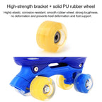 Kids' Double-row Roller Skates - Full-flash White Size m - Pink