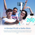 Smooth-xs Handheld Gimbal Stabilizer Selfie Stick - Pink 200g