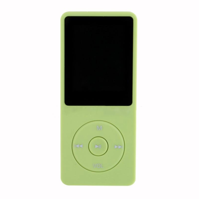 Portable Lcd Fm Radio Mp3 Mp4 Player 4Gb Memory Black - Green 4Gb