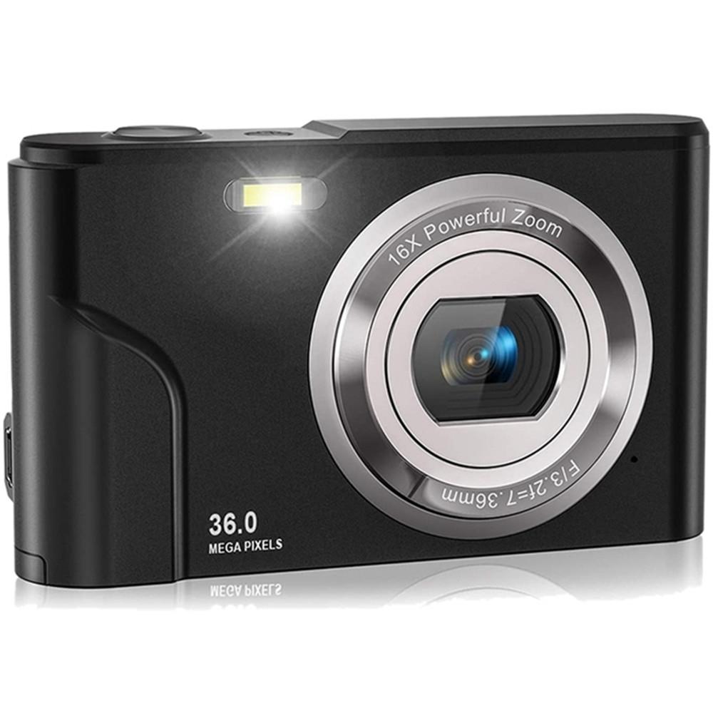 36mp 2.7k Full Hd Digital Camera with 16x Zoom for Children - 2.4 Inch Screen - Pink