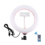 7.9 Dual Colour Led Ring Light with Usb Dimmable for Vlogging and Photography - Pink