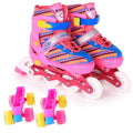 Double-row Roller Skating Shoes for Kids - Full-flash White Size m - Pink