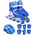 Flash Straight Row Roller Skating Shoes Suit for Children and Adults - Size l - Pink