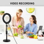 16cm Usb Led Ring Light with Tripod and 3 Modes - Pink