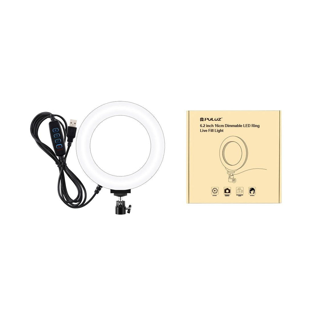 16cm Usb Led Ring Light with Tripod and 3 Modes - Pink