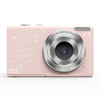 Full Hd 1080p Digital Camera with 44mp 16x Zoom - 2.4 Inch Screen for Children - Pink