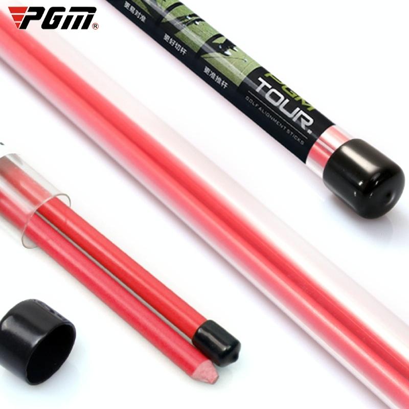2-pack Golf Alignment Sticks for Accurate Ball Direction - Red Fiberglass - Yellow With Package