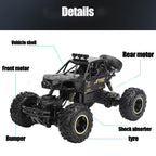 Off-road Climbing Car with 2.4ghz Remote Control and Double Motors - Green
