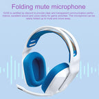 Foldable Wired Gaming Headset With Mic - Green