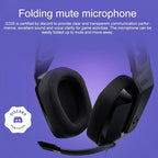 Foldable Wired Gaming Headset With Mic - Green