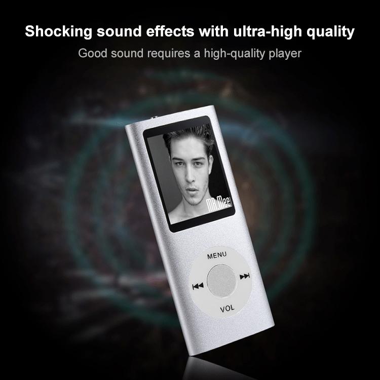1.8 Inch Tft Screen Metal Player With Tf Card Slot Recorder Fm Radio E Book & Calendar - S-Mp4-4305G