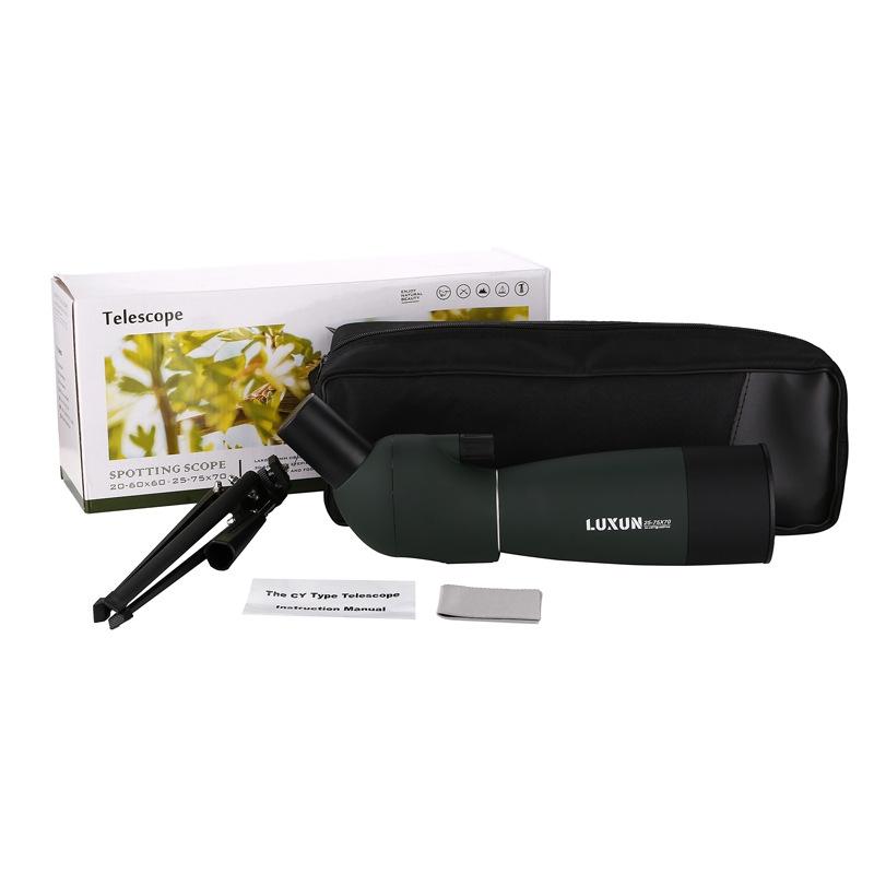 High-def Night Vision Telescope for Bird Watching & Astronomy 25-75x70 Dark Green