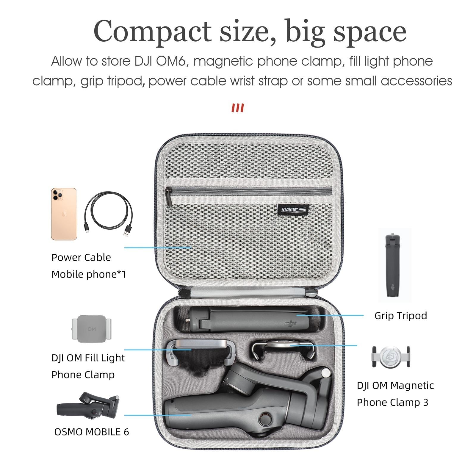Waterproof Shockproof Portable Case for Dji Mobile 6