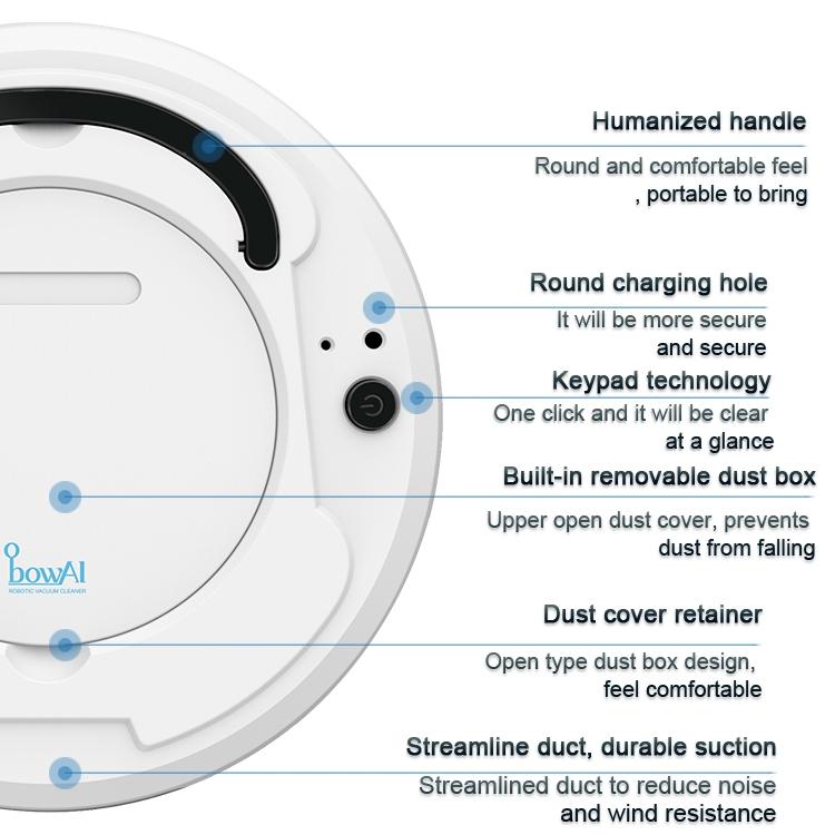 Smart Household Vacuum Cleaner - 1800pa Suction - Ca0380H