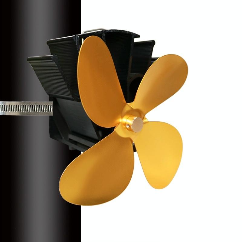 Thermodynamic Wall Mounted Fireplace Fan - no Magnets - Blue