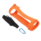 Jbl Charge 4 Speaker Cover with Strap & Carabiner - Portable Silicone Protection - Navy Blue
