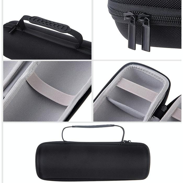 Portable Storage Bag & Silicone Cover for Jbl Charge 3 Speaker - Grey