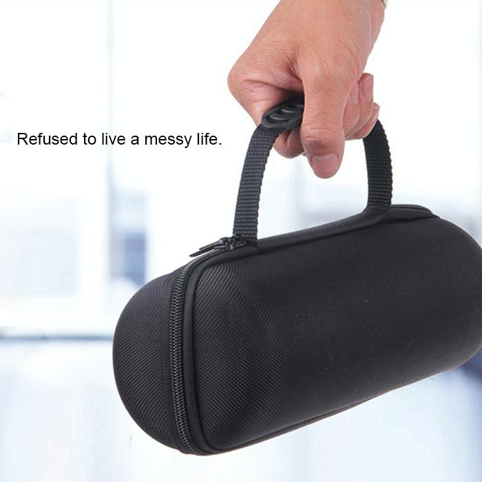 Portable Storage Bag & Silicone Cover for Jbl Charge 3 Speaker - Grey