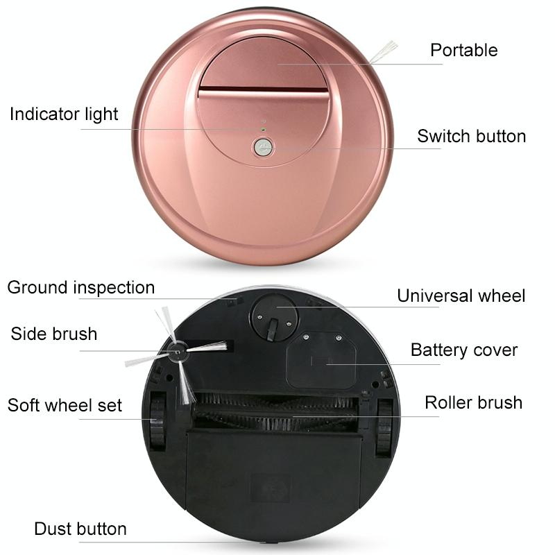Smart Household Sweeping Robot - Grey