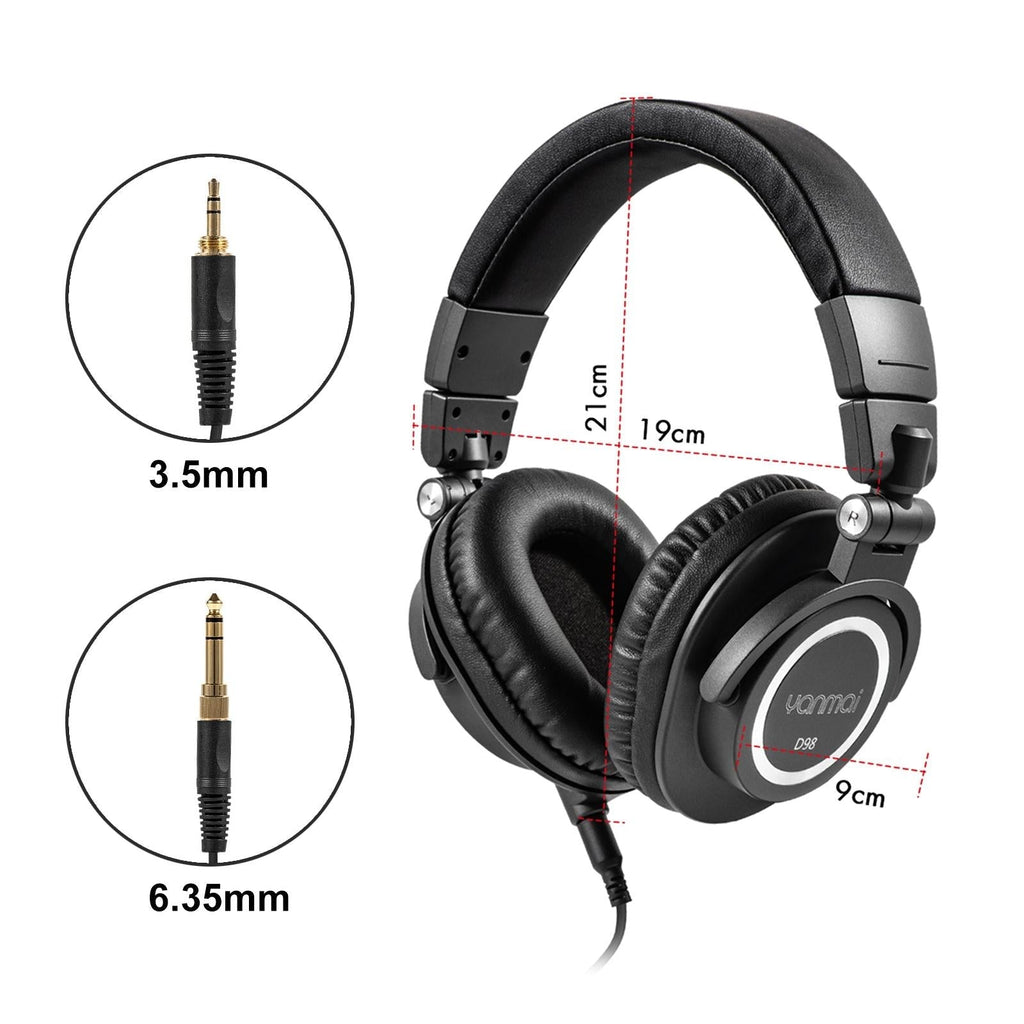 Professional Recording Headphones Yanmai D98 - Silver Grey