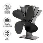 Eco-friendly Heat Powered Stove Fan for Wood / Gas / Pellet Stoves - Gold