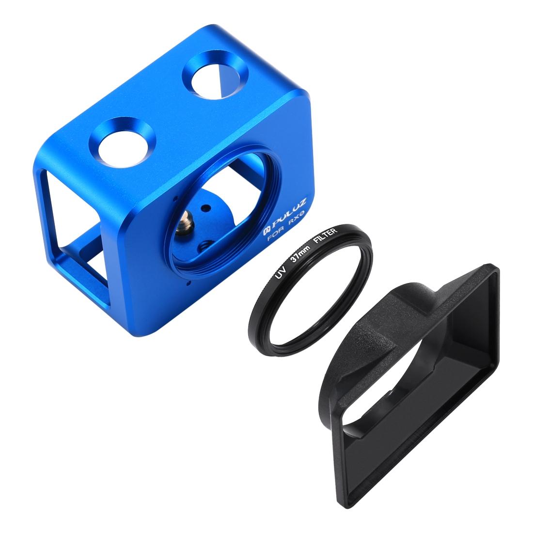 Sony Rx0 Protective Cage with 37mm Lens and Sunshade - Blue