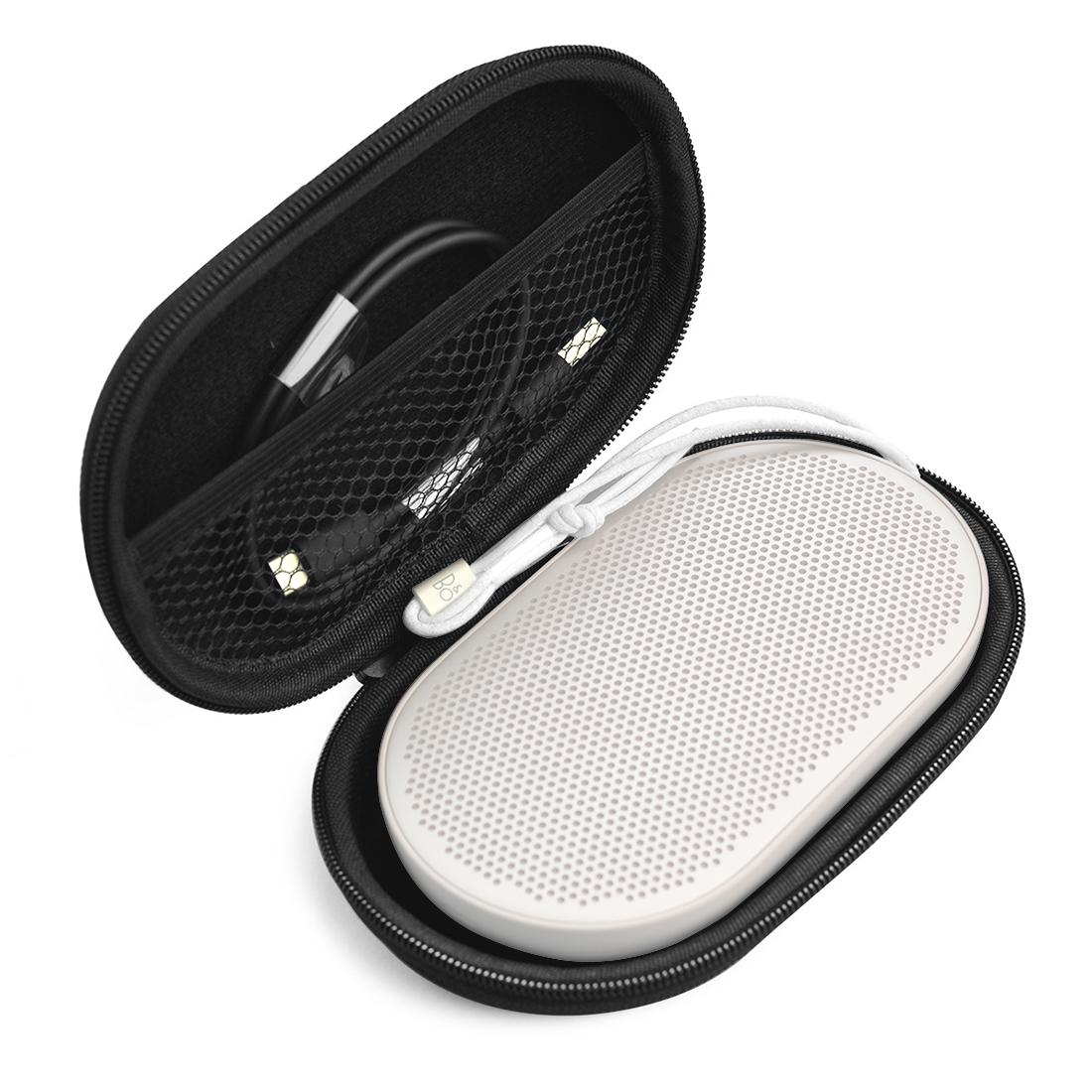 Protective Bag with Carabiner for b & o Beoplay P2 Bluetooth Speaker 2 Pcs - Blue