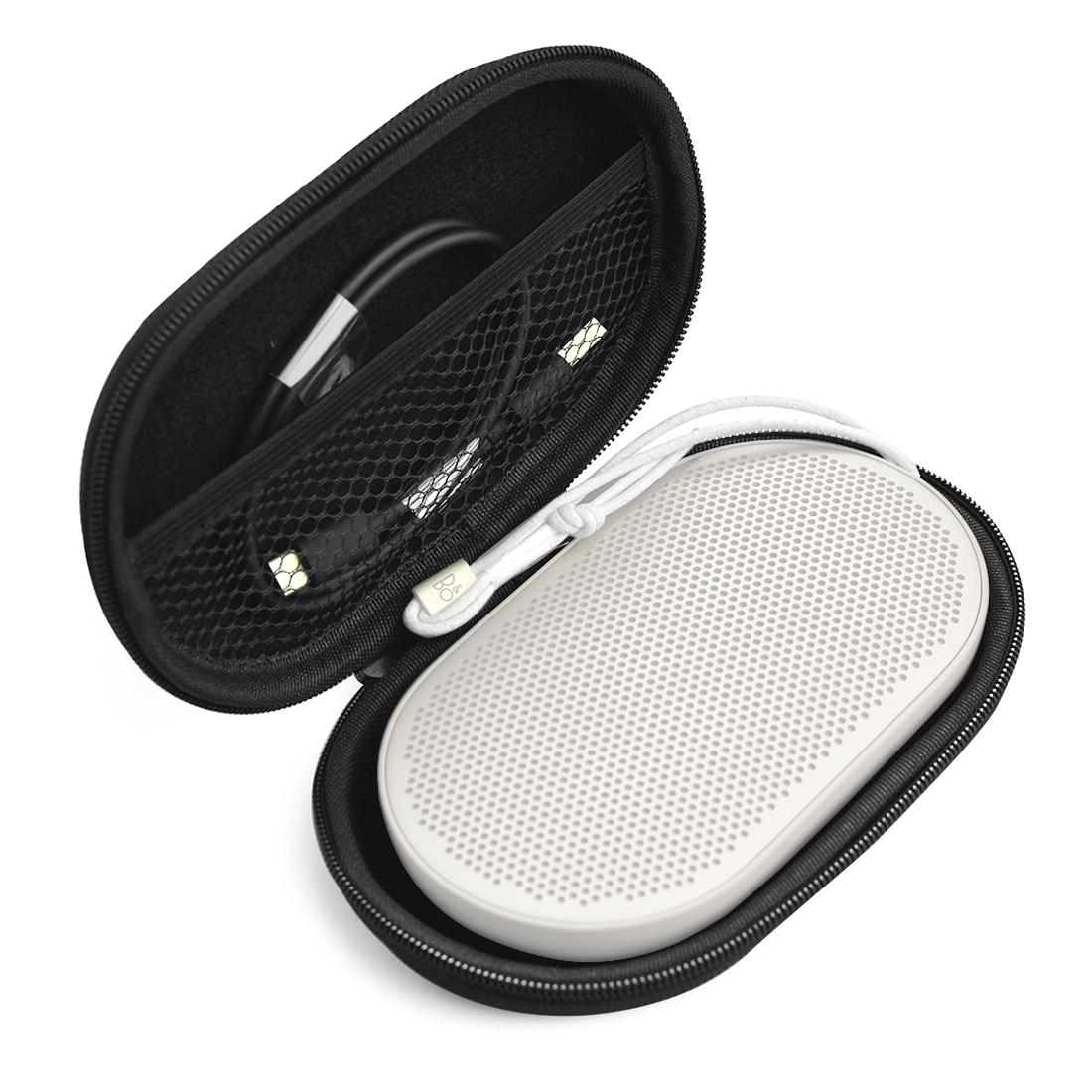 Protective Bag with Carabiner for b & o Beoplay P2 Bluetooth Speaker 2 Pcs - Blue
