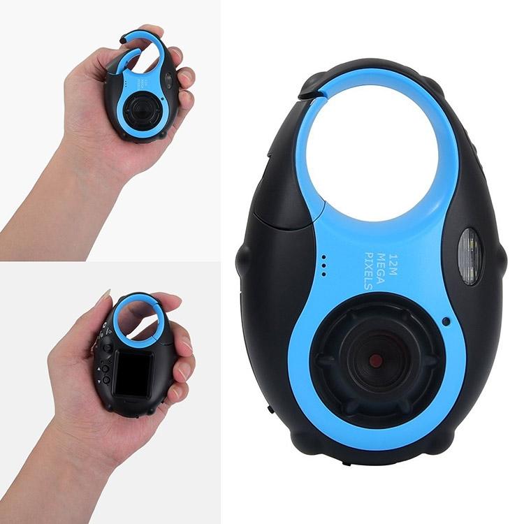 Mini Keychain Digital Camera for Kids - 5mp 1.5 Screen Gift - Blue
