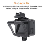 Aluminum Protective Cage with Insurance Frame and 52mm Uv Lens for Gopro Hero7 / 6 / 5 - Blue