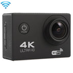 170 Degree Wide Angle Wifi Action Camera with Waterproof Case - Supports 64gb Micro Sd - Blue