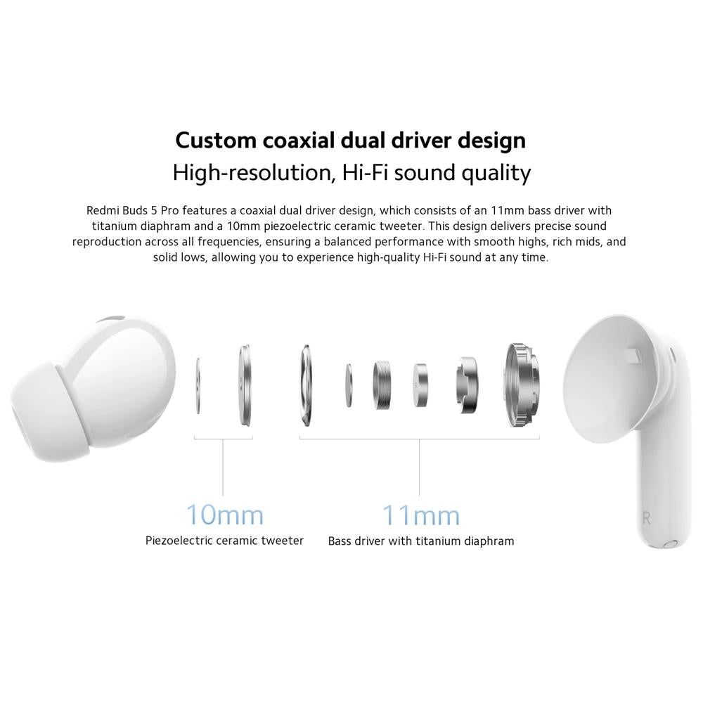 Wireless Redmi Buds 5 Pro Bluetooth Earphones - Blue