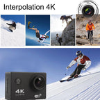 170 Degree Wide Angle Wifi Action Camera with Waterproof Case - Supports 64gb Micro Sd - Magenta
