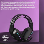 Wireless Rgb Gaming Headset With Light Speed - Purple